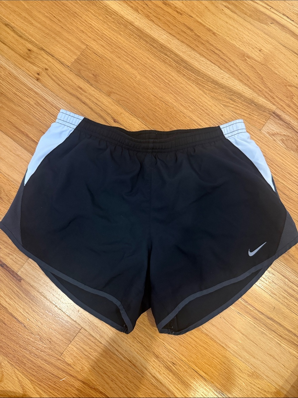 Nike Women’s Black Shorts with Light Gray Panels